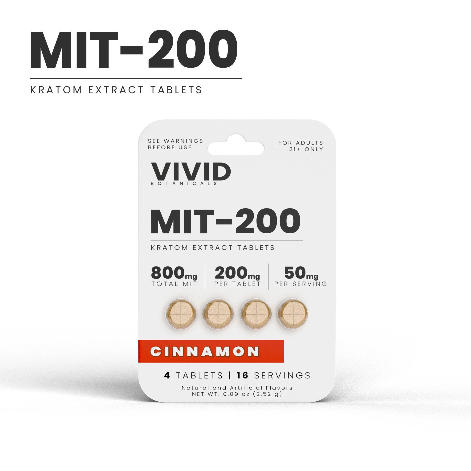 [COMING SOON] MIT-200 Premium Kratom Extract Tablets