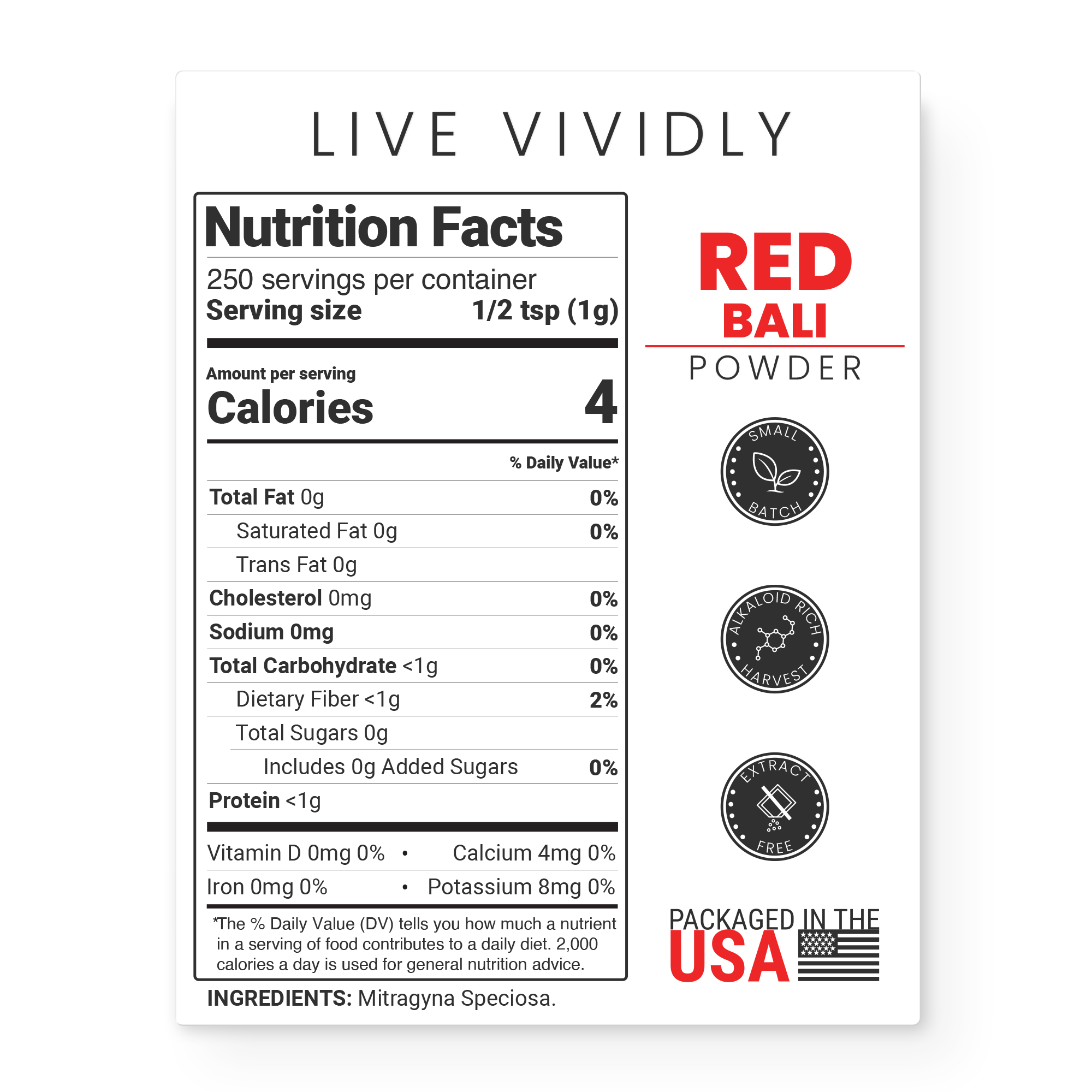 Red Bali Kratom Powder