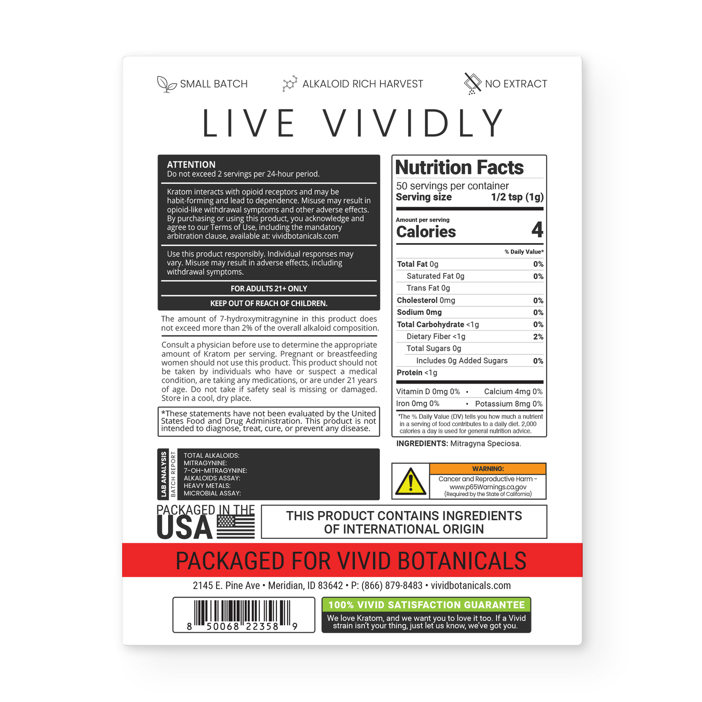 VIVID Launch Special - 150g of Powder