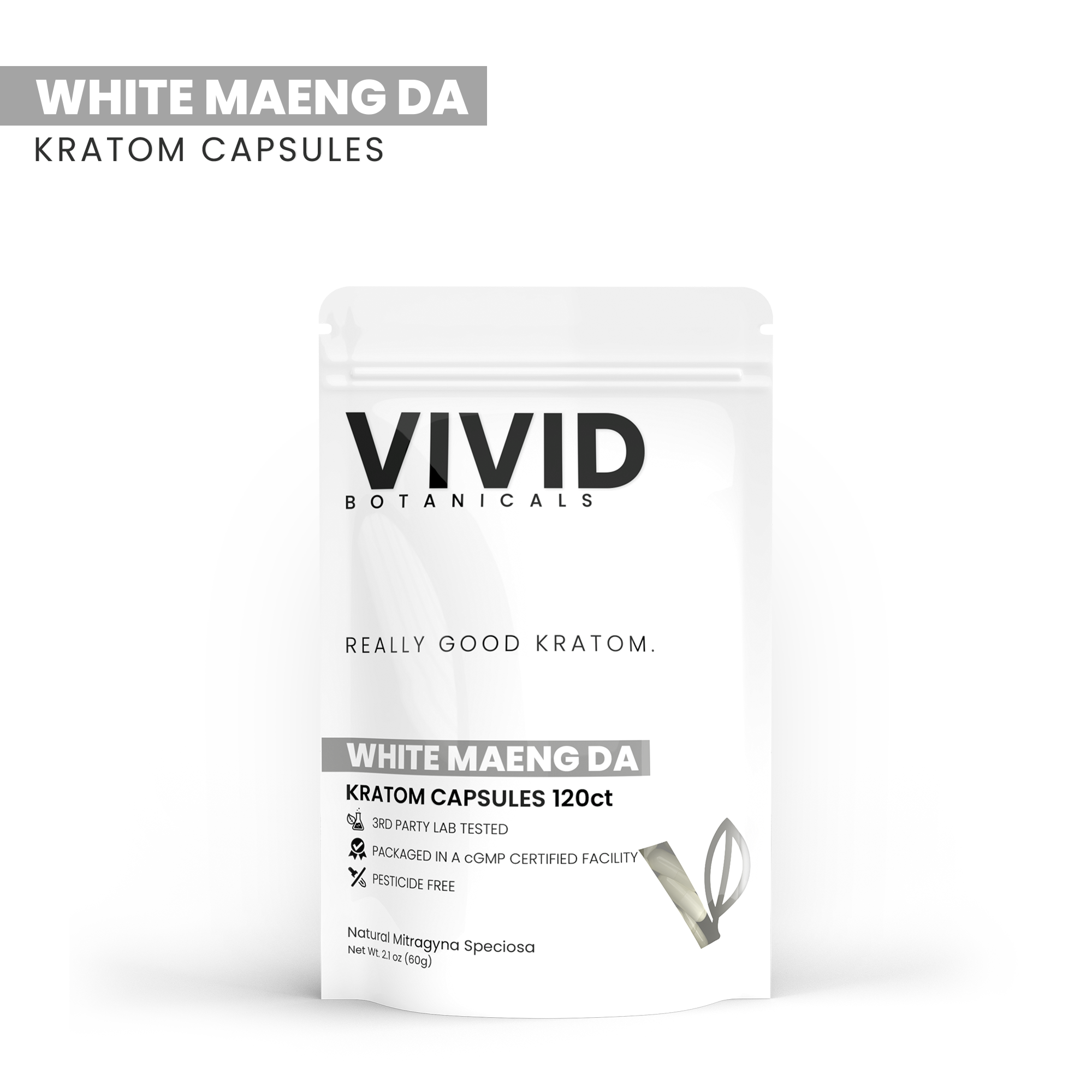 White Maeng Da Kratom Capsules
