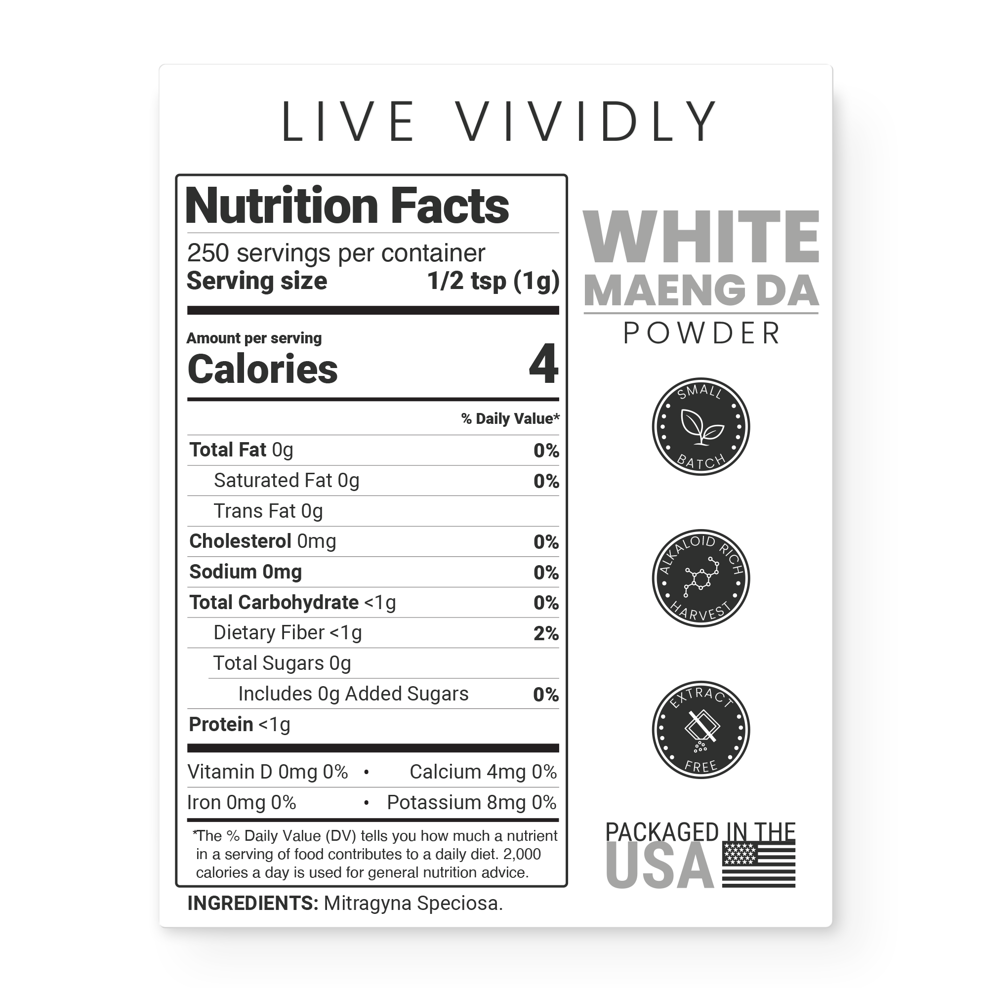 White Maeng Da Kratom Powder