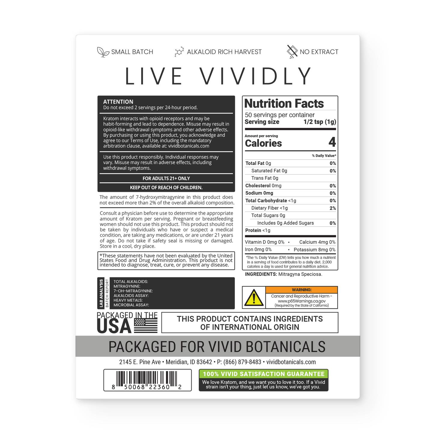 VIVID Launch Special - 150g of Powder